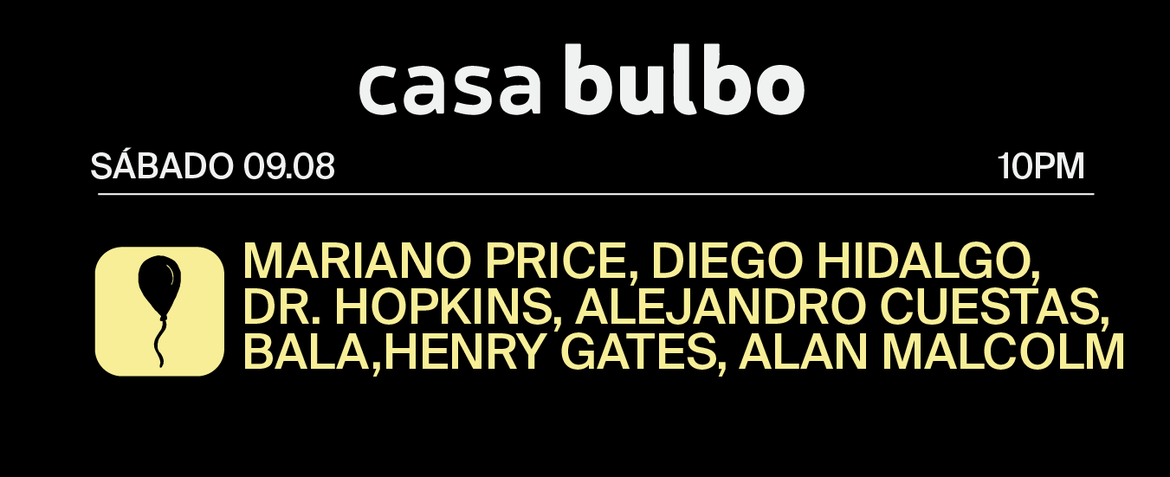 Mariano Price, Diego Hidalgo, Dr. Hopkins, Alejandro Cuestas, Bala, Henry Gates, Alan Malcolm